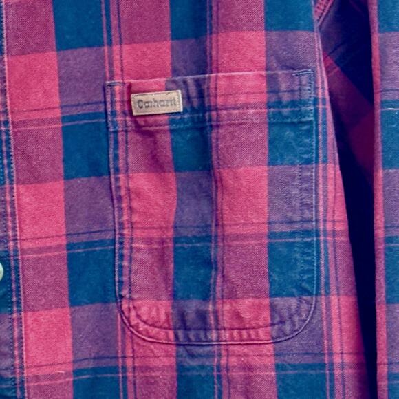 Carhartt Mens XL Tall Shirt Jacket    100% heavyweight cotton, snap closure. - Picture 4 of 8